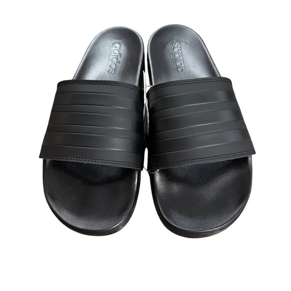 adidas Adilette Slide Sandals Black Size M7 W8 New